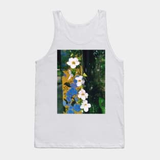 flower, bengal clockvine, thunbergia grandiflora, nature, garden, floral, flowers, purple, wagnerps, skyflower, yellow, evergreen, bengal trumpet, thunbergia, clockvine Tank Top